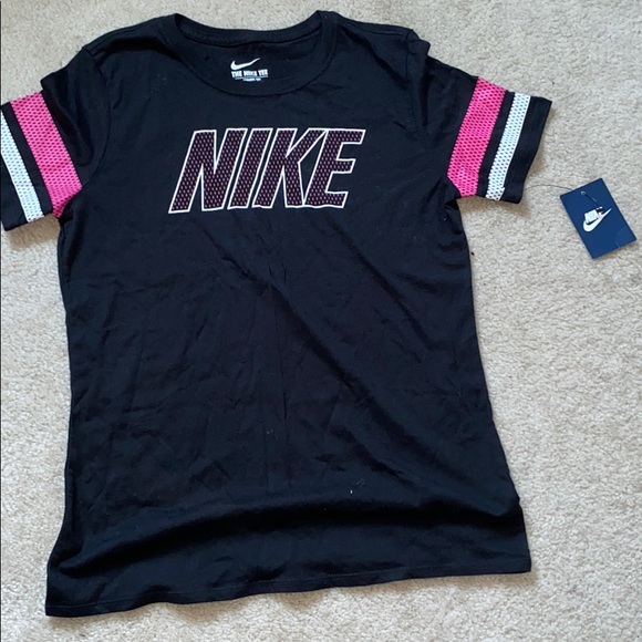 Nike Pink Logo Tee - Picture 1 of 4